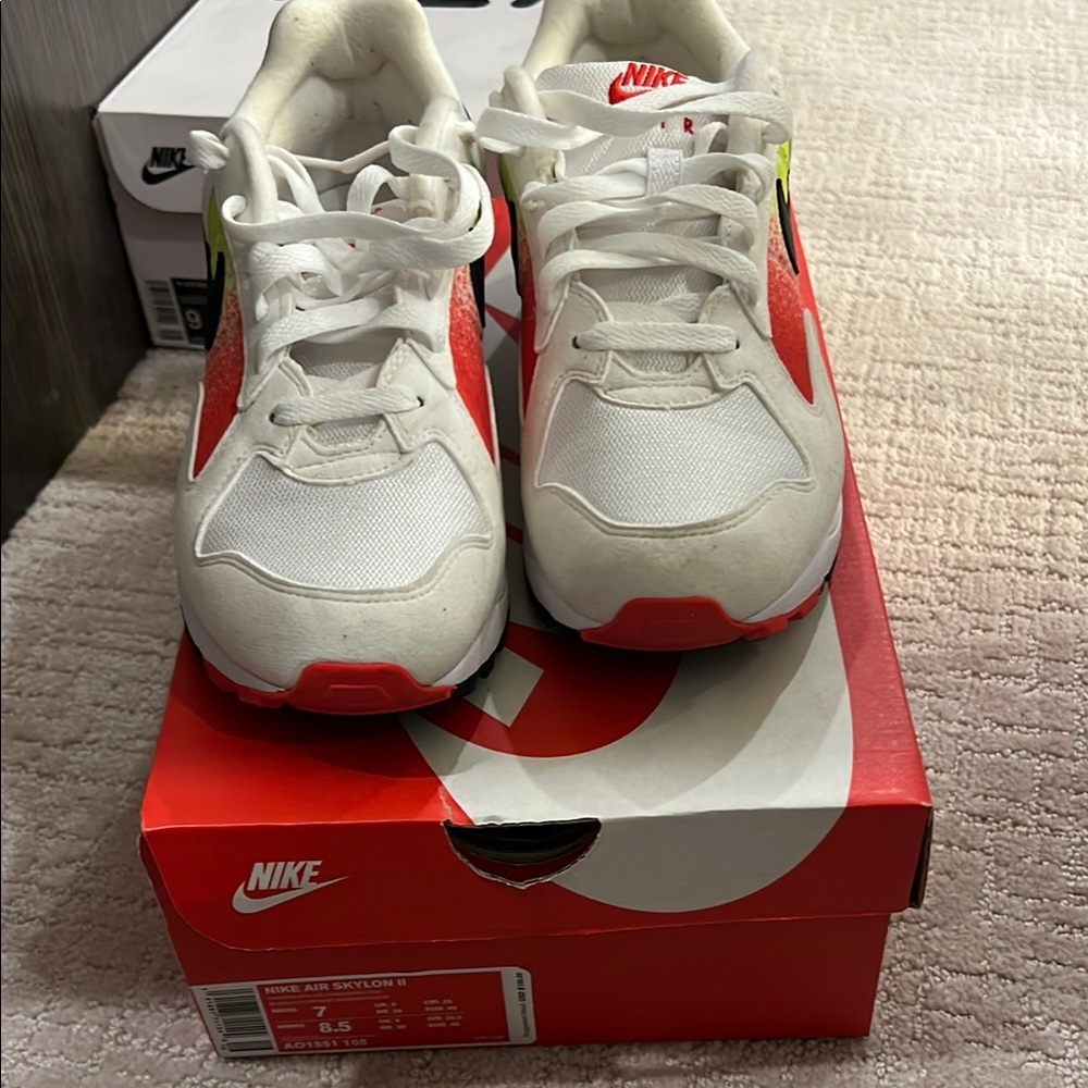 Nike Kids Air Max Sneakers - White and Red